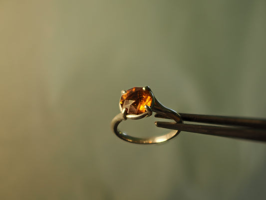 Citrine Solitaire Ring