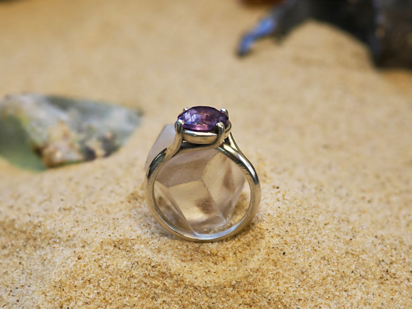 "Duneforge" Amethyst Ring