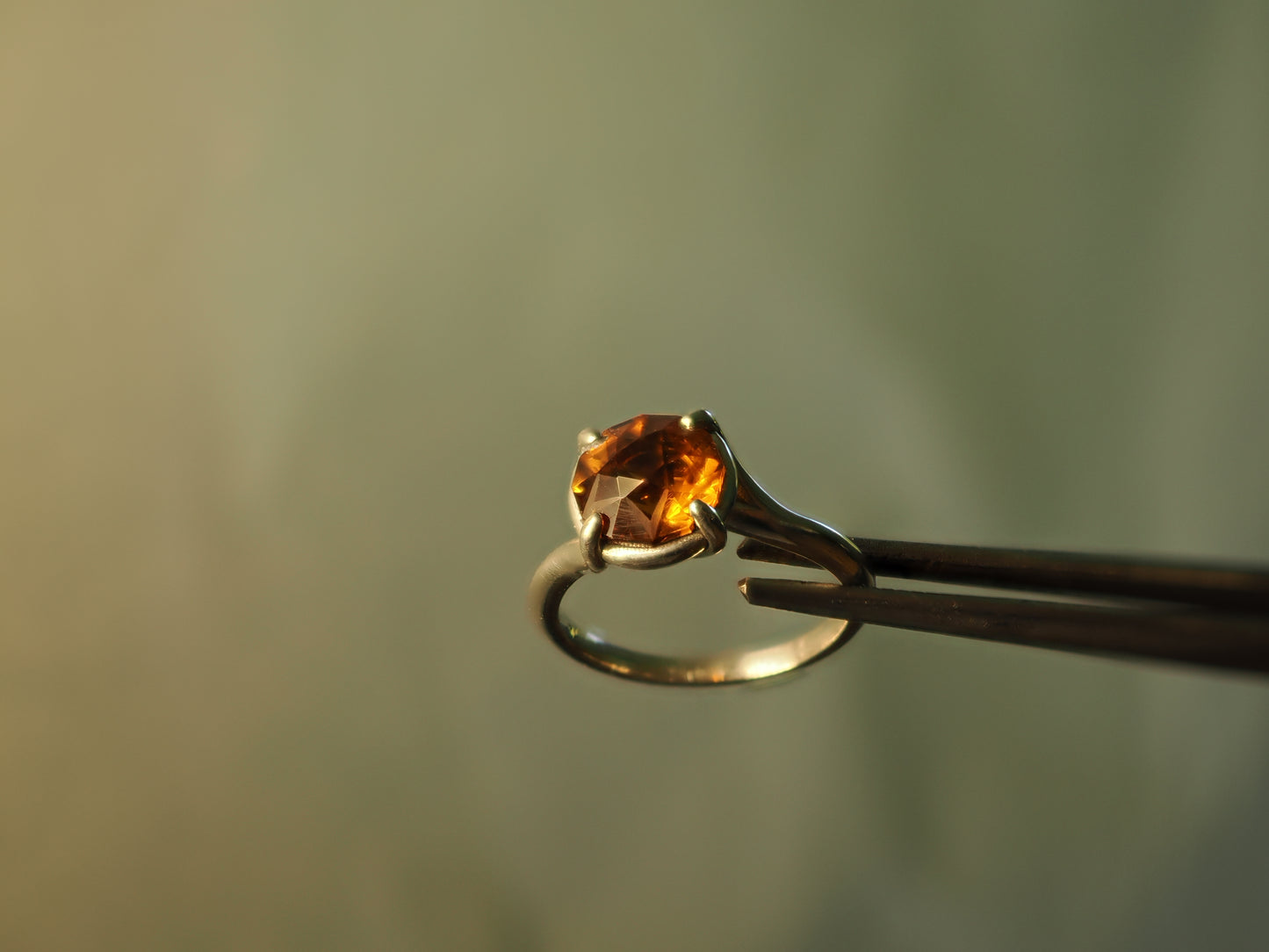 Citrine Solitaire Ring