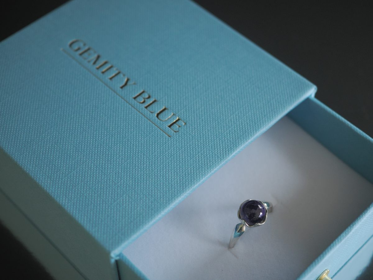 Iolite Silver Ring