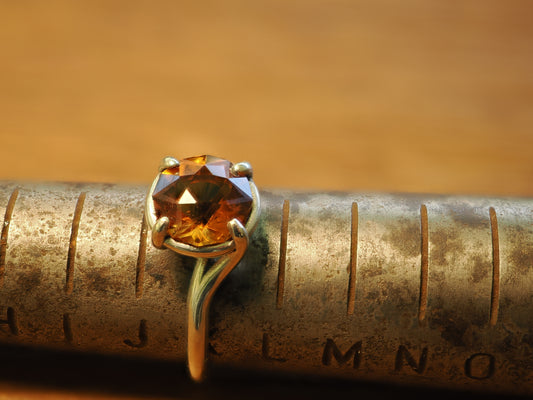 Citrine Solitaire Ring